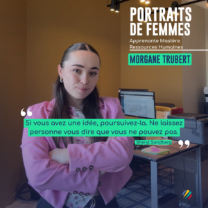 Morgane apprenante en Mastère RH pose pour le portrait de femme ECOFAC